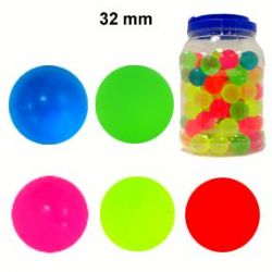 *25 BALLE REBONDISSANTE GIVRÉE 32MM